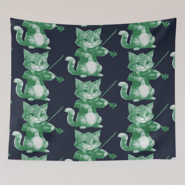 Item preview, Cat Plays Violi designed and sold by kinpirks.