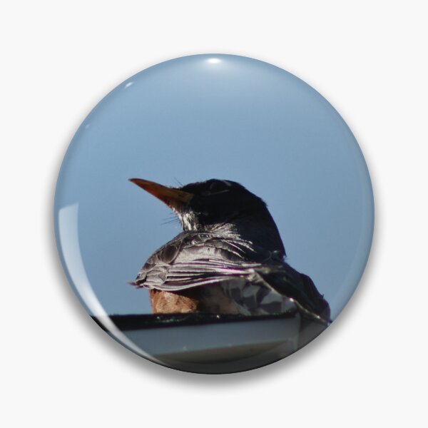 Item preview, American Robin on roof designed and sold by WilesNailsPower.