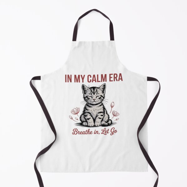 Item preview, In My Calm Era Cat – Breathe In Let Go Mindfulness Kitten Design designed and sold by Cool-cat-art.