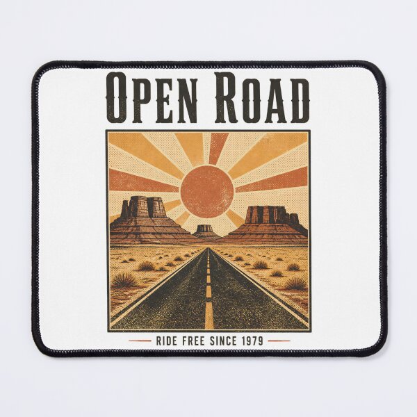 Item preview, Open Road Ride Free Since 1979 - Desert Graphic designed and sold by Barcud Designs.