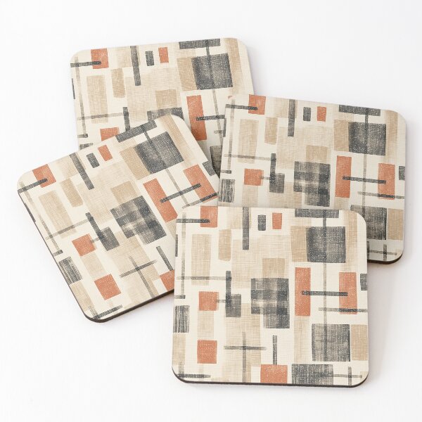Item preview, Mid Century Abstract Plaid designed and sold by tonymagnerart.
