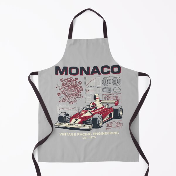 Item preview, Vintage Monaco Grand Prix Racing - High End Maximalist Apparel Art designed and sold by krish-prints.