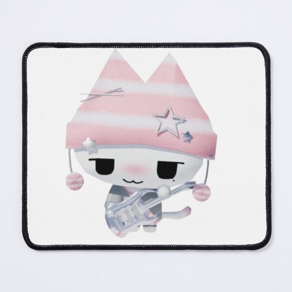 Item preview, Kawaii Emo Rockstar Cat with Guitar designed and sold by AesthinkArt.