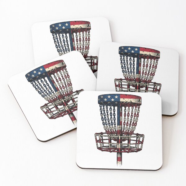 Item preview, Vintage American Flag Disc Golf Basket Shirt designed and sold by TeNovaStudio.