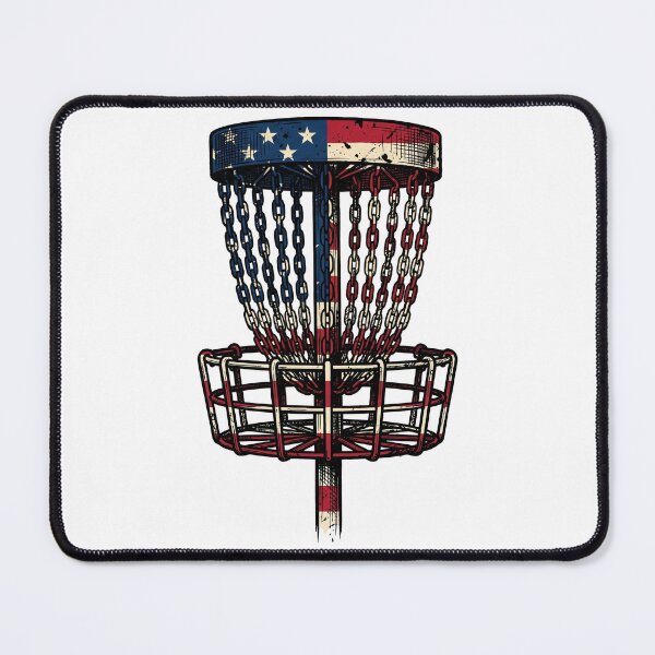 Item preview, Vintage American Flag Disc Golf Basket Shirt designed and sold by TeNovaStudio ⭐⭐⭐⭐⭐.