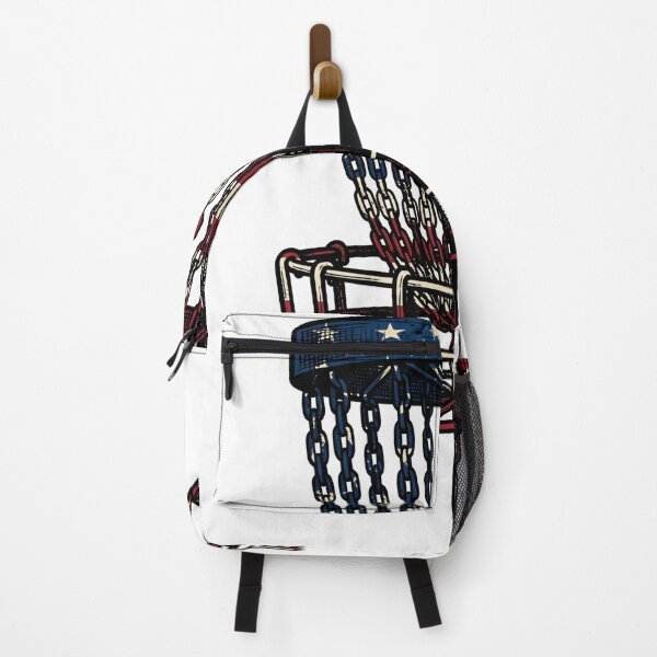 Item preview, Vintage American Flag Disc Golf Basket Shirt designed and sold by TeNovaStudio ⭐⭐⭐⭐⭐.
