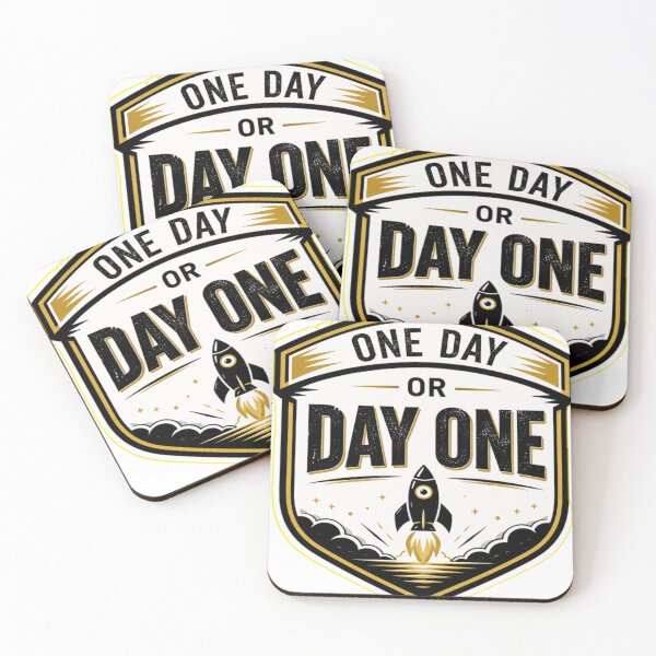 Item preview, One Day or Day One – Rocket Motivation Sticker designed and sold by Genzfirevibes.