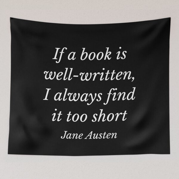 Item preview,  jane Austen quote designed and sold by VoiceForAnimals.