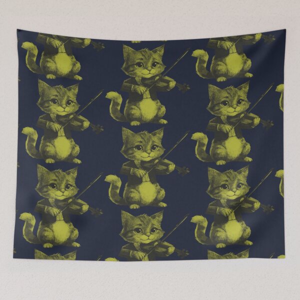 Item preview, Cat Plays Violin designed and sold by kinpirks.
