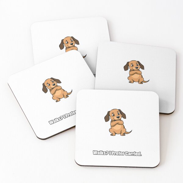 Item preview, Dachshund Sticker - Walks I Prefer Carried - Funny Gift designed and sold by pawdrops.