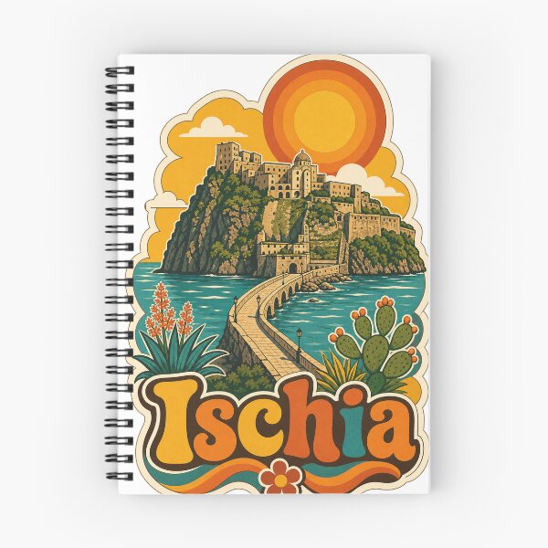 Item preview, Ischia Italy Travel Souvenir - Retro Illustration designed and sold by VisualArtsOasis.