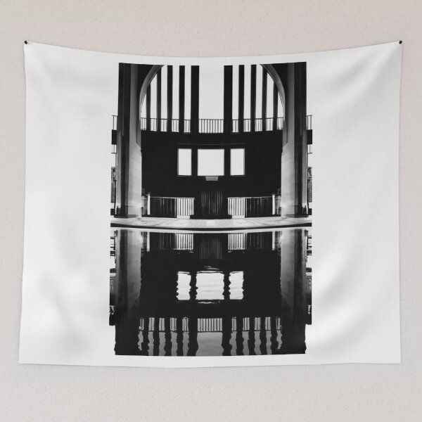 Item preview, Architecture - Abstract Black and White Composition, Monumental Symmetry and Reflection designed and sold by Reverso-Design.