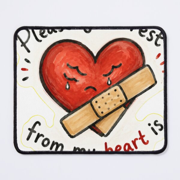Item preview, Please Just Rest – Healing Heart Sticker designed and sold by Genzfirevibes.