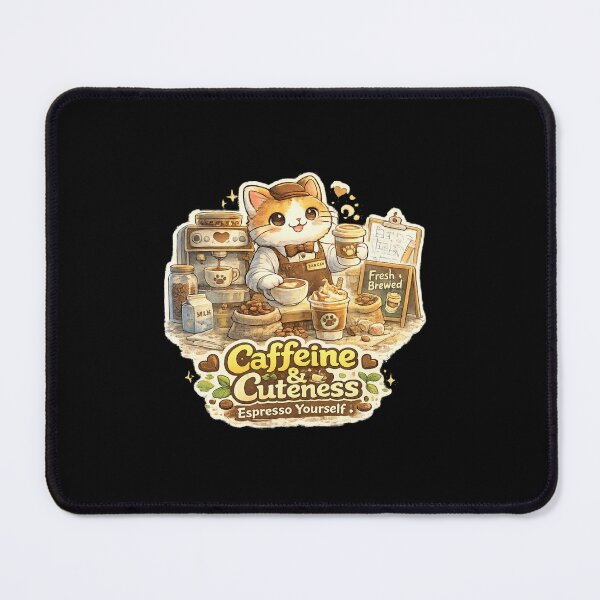 Item preview, Cute Coffee Cat Barista designed and sold by TheZyro.