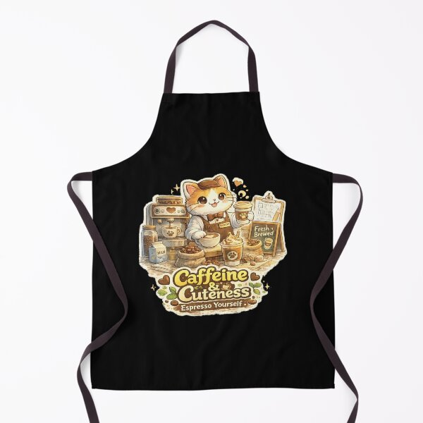 Item preview, Cute Coffee Cat Barista designed and sold by TheZyro.