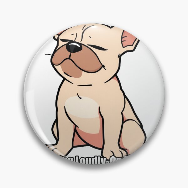 Item preview, French Bulldog Sticker - Breathing Loudly On Purpose - Frenchie designed and sold by pawdrops.