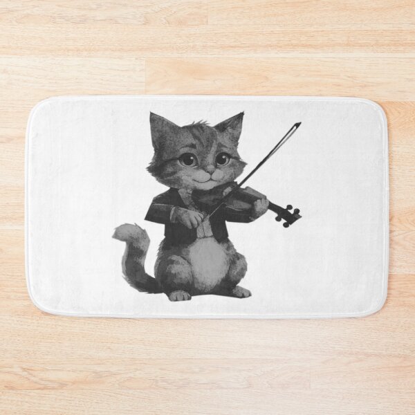 Item preview, Cat Plays Violin designed and sold by kinpirks.