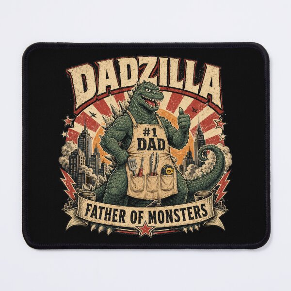 Item preview, Dad Zilla Japanese Monster Funny Fathers Day Kaiju Daddy designed and sold by OndaLifeCo.