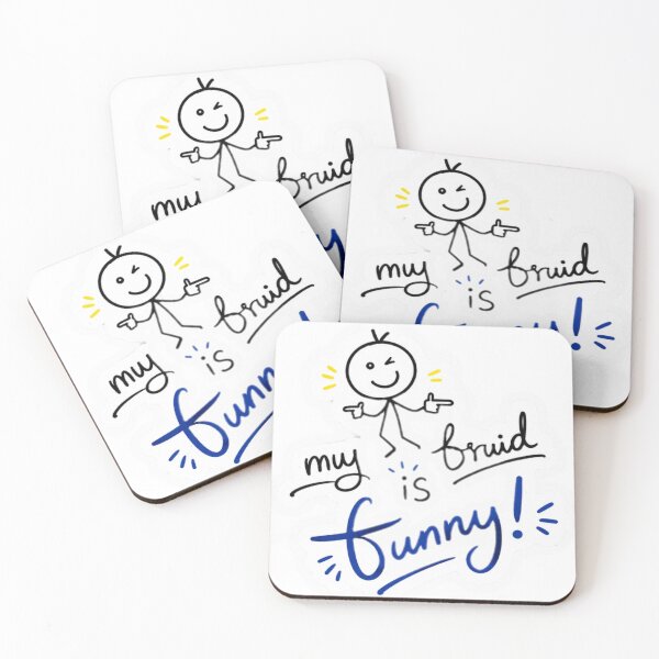 Item preview, My Friend Is Funny Sticker designed and sold by Genzfirevibes.