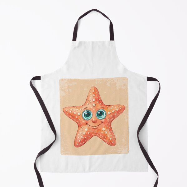 Item preview, Cute Smiling Watercolor Starfish Ocean Art designed and sold by LabelStudio.