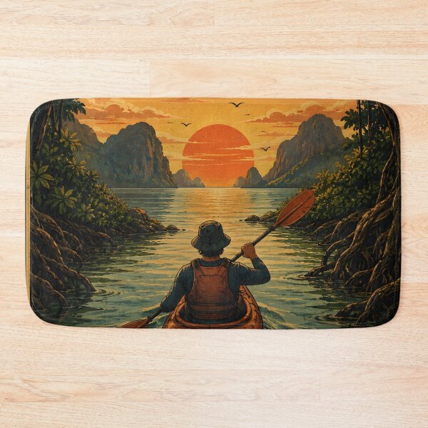 Item preview, krabi sunset kayak designed and sold by Arty Art.