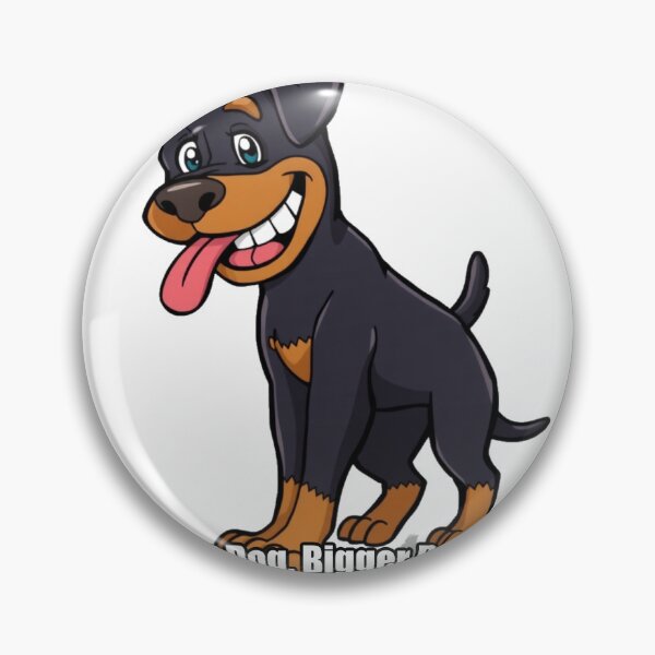 Item preview, Rottweiler Sticker - Big Dog Bigger Baby - Funny Rottie Gift designed and sold by pawdrops.