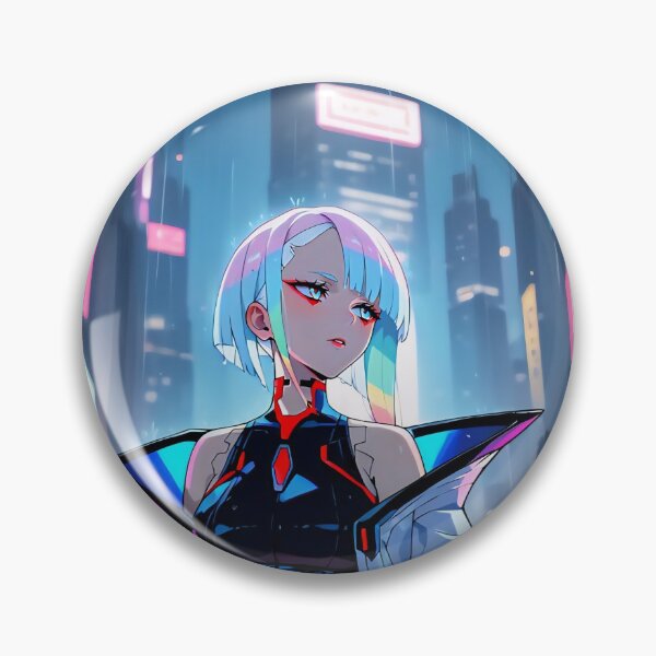 Item preview, Neon Rain – Futuristic Portrait Art designed and sold by PosterFuel.