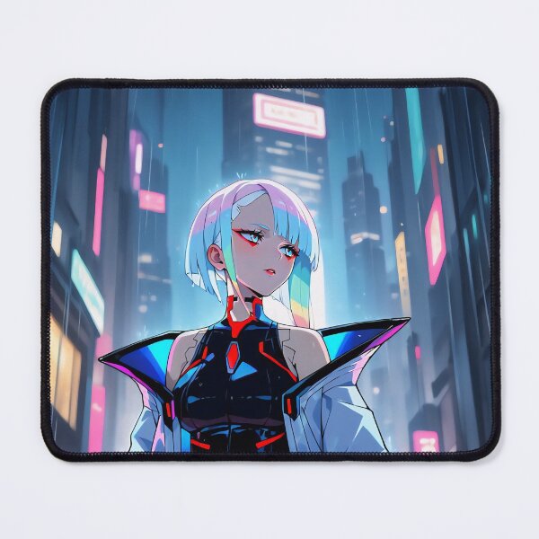 Item preview, Neon Rain – Futuristic Portrait Art designed and sold by PosterFuel.