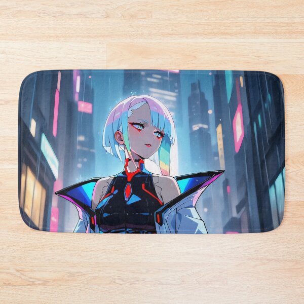 Item preview, Neon Rain – Futuristic Portrait Art designed and sold by PosterFuel.