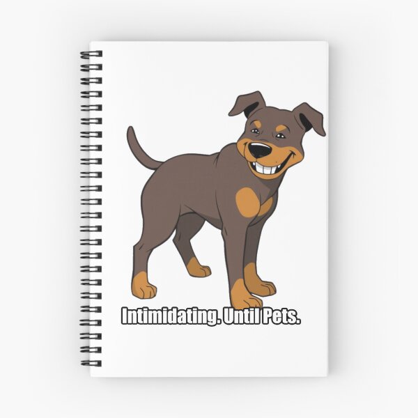 Item preview, Rottweiler Sticker - Intimidating Until Pets - Funny Rottie designed and sold by pawdrops.