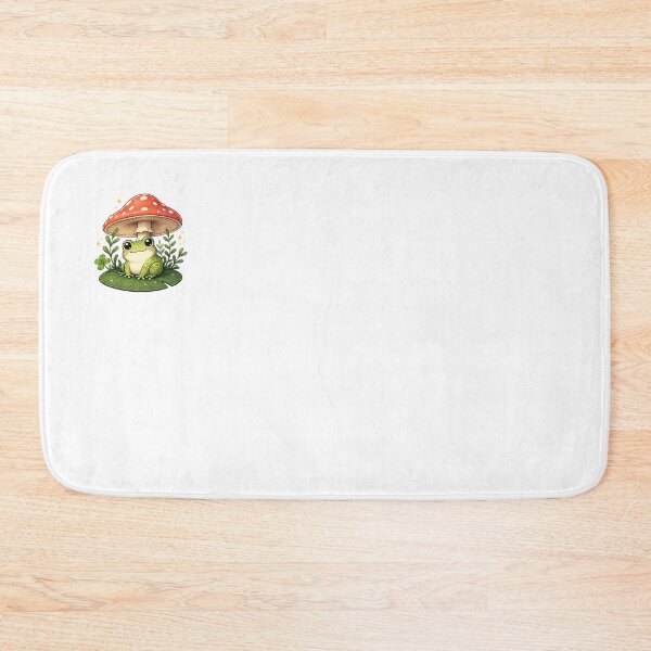 Item preview, Cute Frog Under Mushroom – Kawaii Forest Cottagecore Sticker designed and sold by PopStickerLab22.
