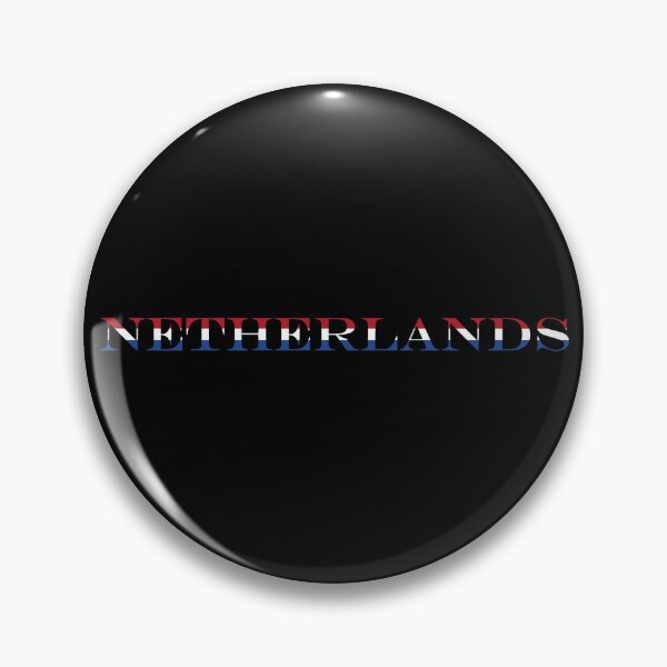 Item preview, Netherlands Country Name Typography Flag | Dutch Text Inside Flag Design designed and sold by NTGUILTY.