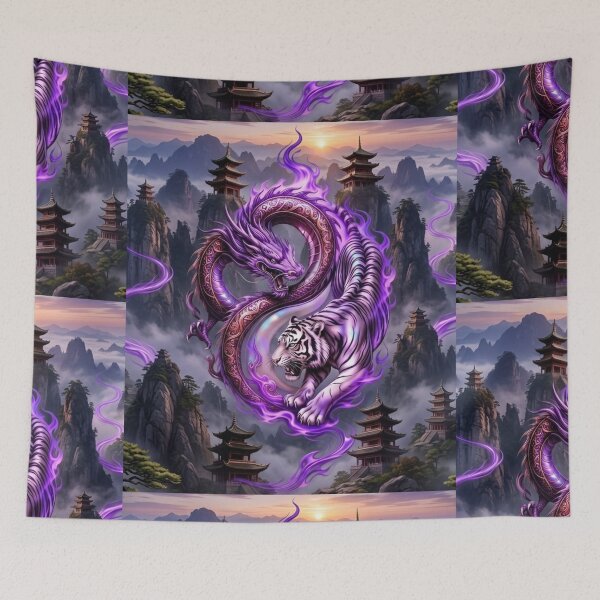Item preview, Y2K Yin‑Yang Dragon and Tiger designed and sold by IMOBILYARI.