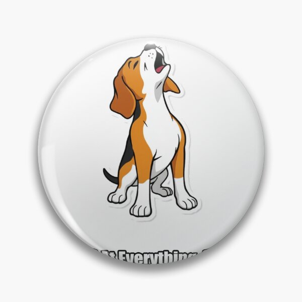 Item preview, Beagle Sticker - Howled At Everything Worth It - Loud Beagle designed and sold by pawdrops.