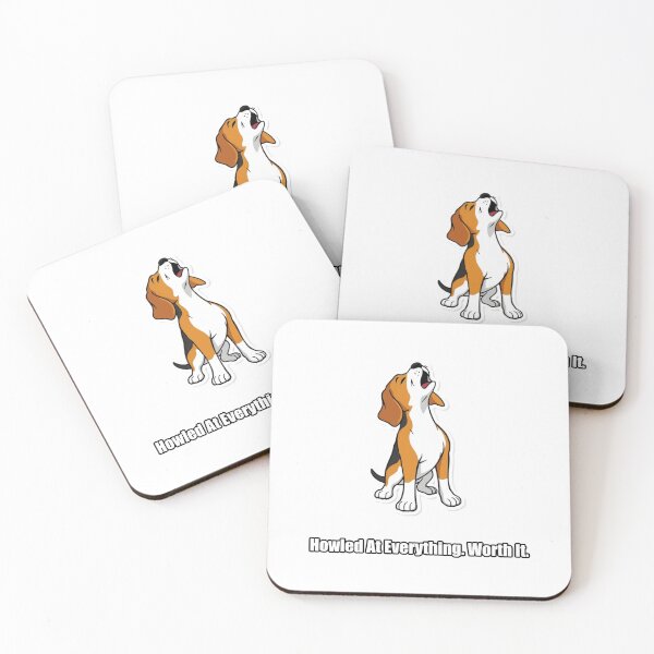 Item preview, Beagle Sticker - Howled At Everything Worth It - Loud Beagle designed and sold by pawdrops.