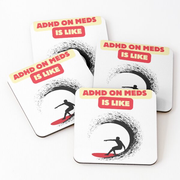 Item preview, ADHD on meds is like surfing. designed and sold by Neurospicy Trolls.