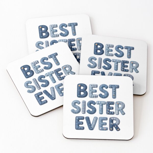 Item preview, BEST SISTER EVER - IN FAUX LETTERING designed and sold by AlexOBrienArt.