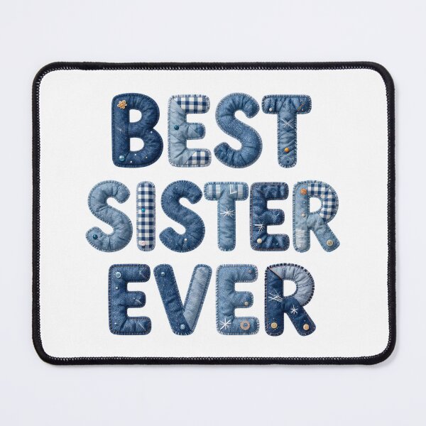 Item preview, BEST SISTER EVER - IN FAUX LETTERING designed and sold by AlexOBrienArt.
