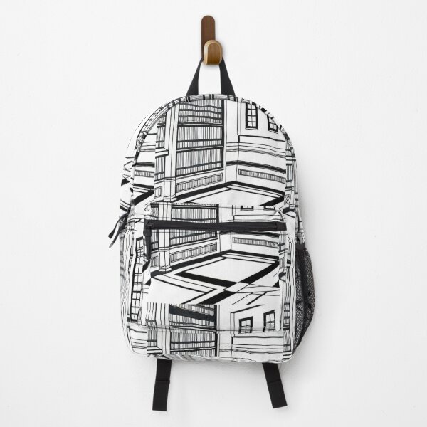 Item preview, Architecture - Art Deco Library, Minimalist black and white graphic designed and sold by Reverso-Design.
