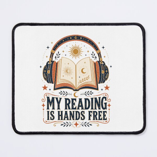 Item preview, My Reading Is Hands Free Audiobook Design for Book Listeners designed and sold by Passionread.