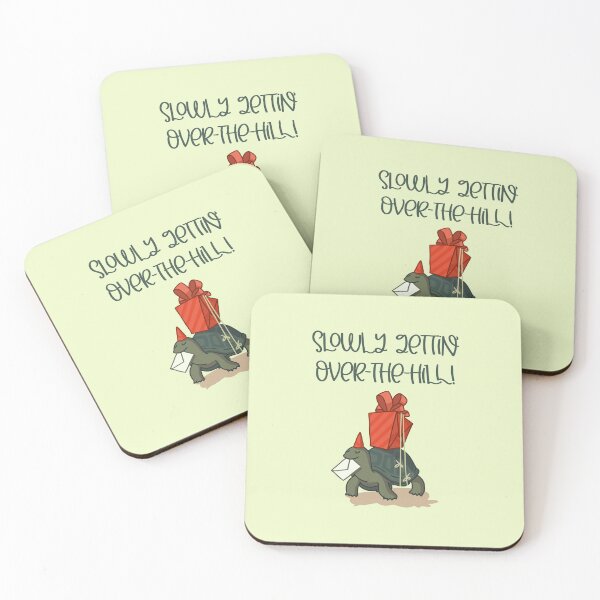 Item preview, Slowly Gettin’ Over-the-Hill! (on Lt. Green) designed and sold by PawsitiveMum3.