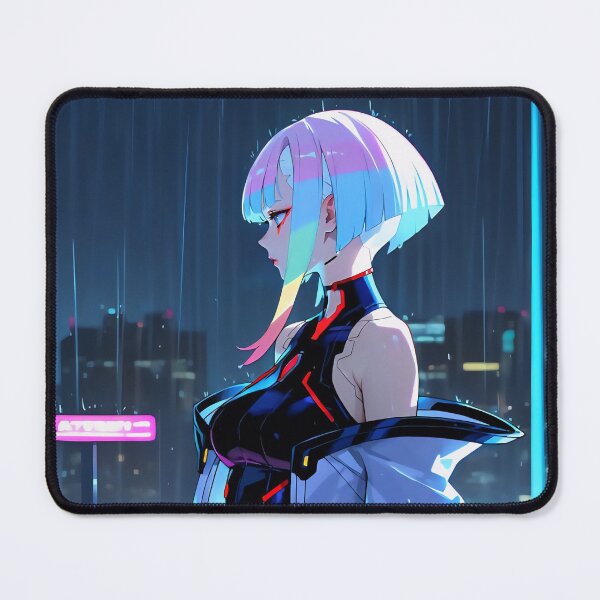 Item preview, Neon Silence – Retro Future Portrait designed and sold by PosterFuel.