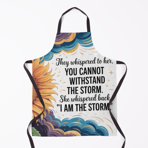 Item preview, She Whispered Back, "I Am The Storm" Storm Sunflower Watercolor 003 designed and sold by TeesYouWant.