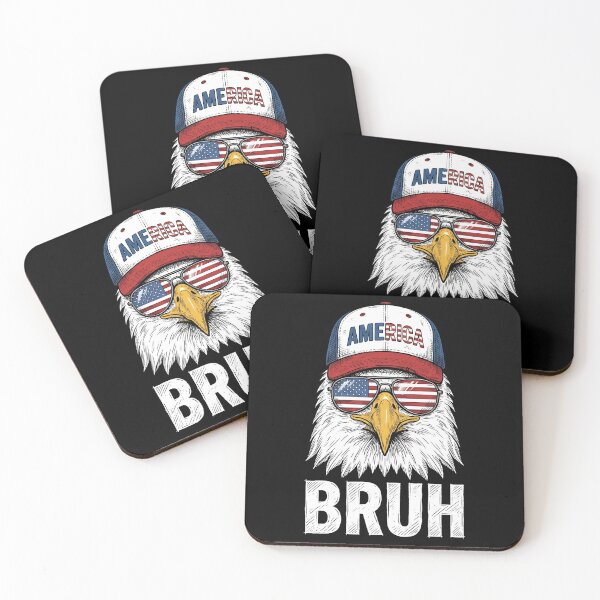 Item preview, Bruh America Funny Patriotic Bald Eagle Shirt designed and sold by TeNovaStudio ⭐⭐⭐⭐⭐.