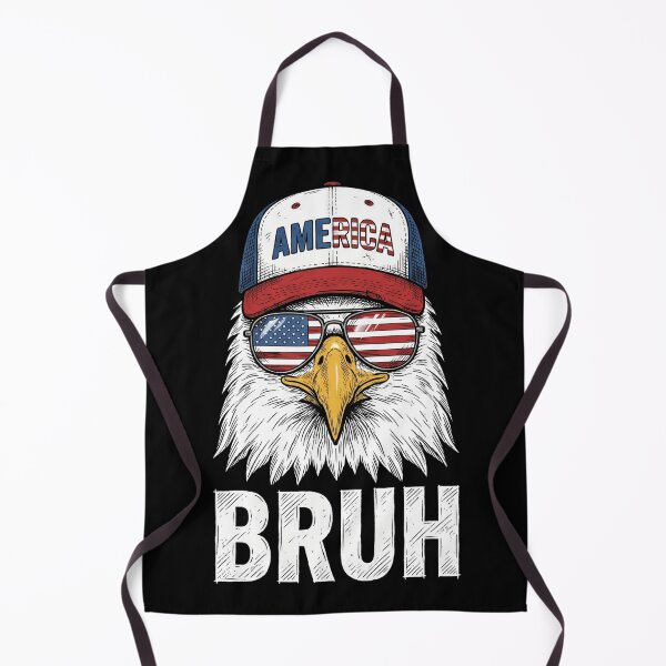 Item preview, Bruh America Funny Patriotic Bald Eagle Shirt designed and sold by TeNovaStudio ⭐⭐⭐⭐⭐.