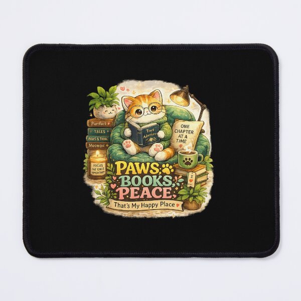 Item preview, Cute Reading Cat Book Lover designed and sold by TheZyro.
