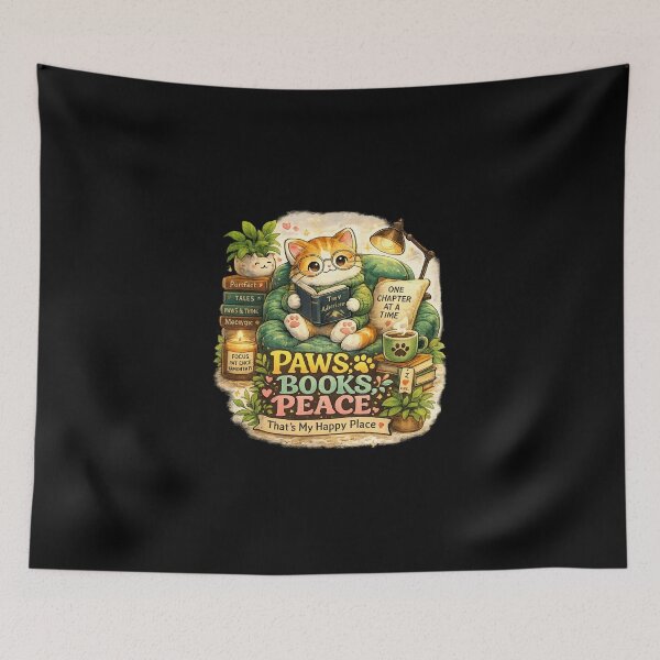 Item preview, Cute Reading Cat Book Lover designed and sold by TheZyro.