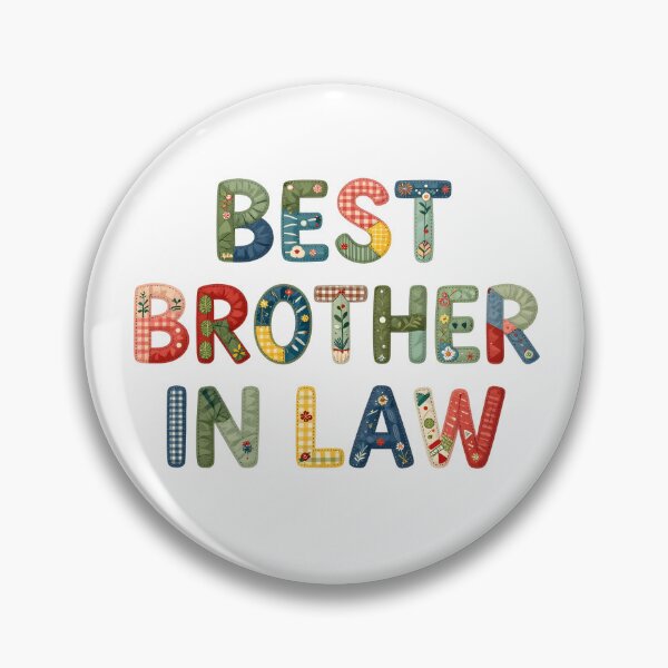 Item preview, BEST BROTHER-IN-LAW - IN COLORFUL FAUX LETTERING designed and sold by AlexOBrienArt.