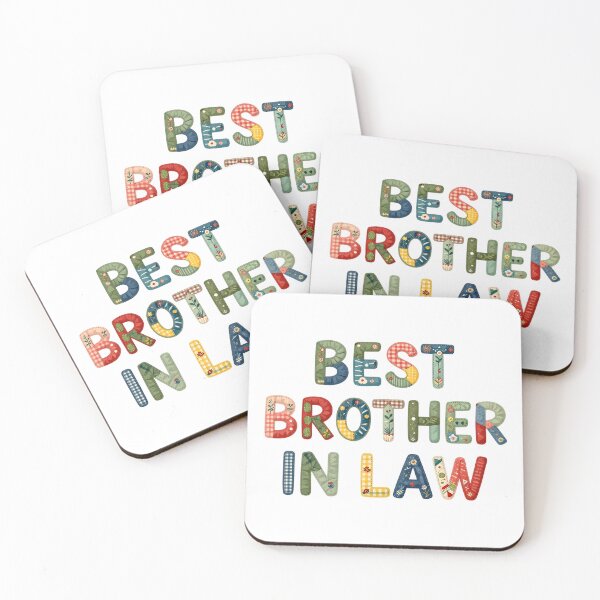 Item preview, BEST BROTHER-IN-LAW - IN COLORFUL FAUX LETTERING designed and sold by AlexOBrienArt.
