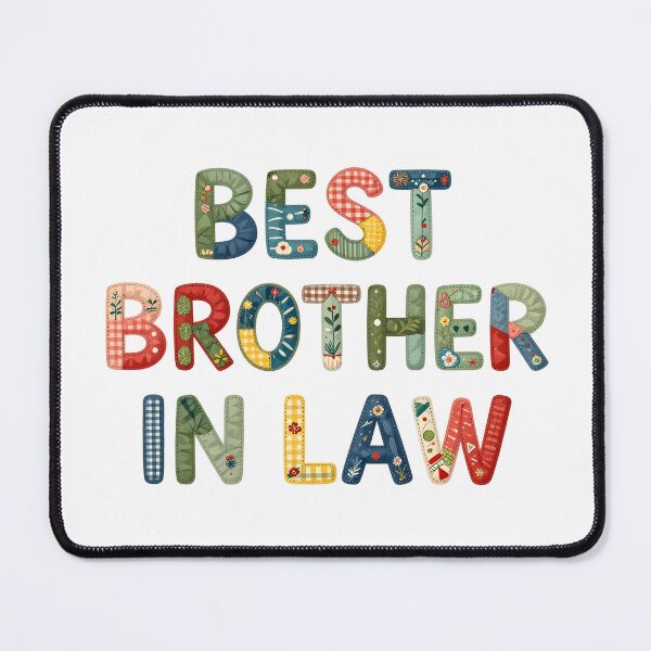 Item preview, BEST BROTHER-IN-LAW - IN COLORFUL FAUX LETTERING designed and sold by AlexOBrienArt.